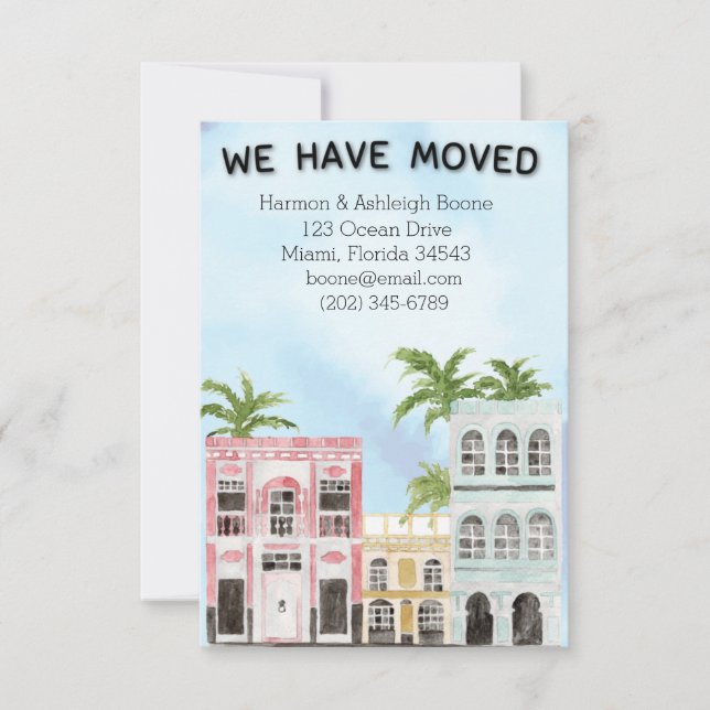 Anúncio de Movimentação de Local Tropical (Frente)