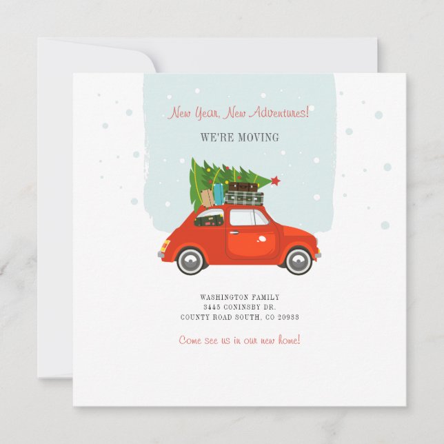 Anúncio de Movimentação de Novo Endereço de Ano (Frente)