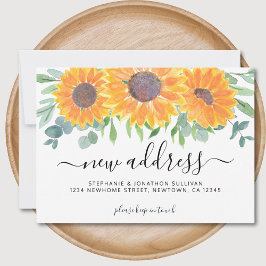 Anúncio de Movimentação de Novo Endereço Floral