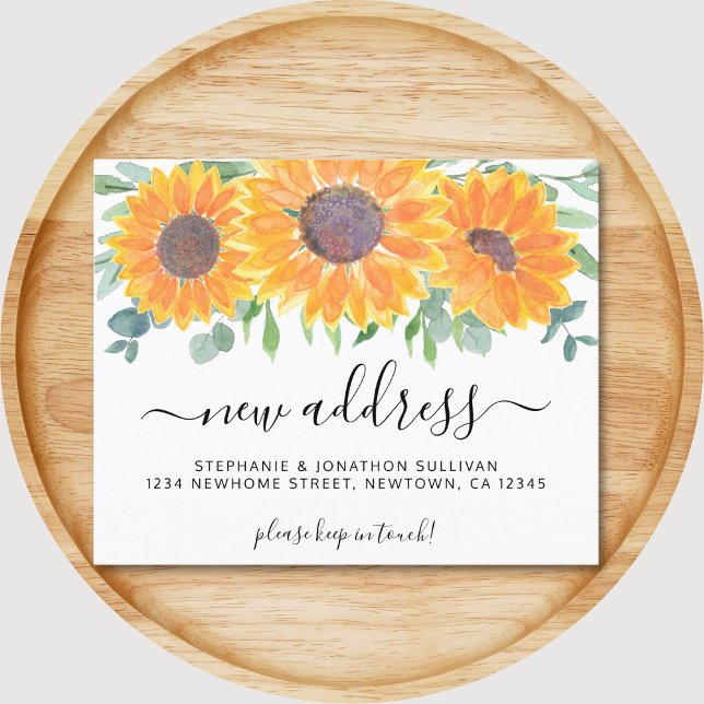 Anúncio de Movimentação de Novo Endereço Floral de (Criador carregado)