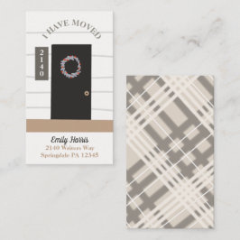 Anúncio de Movimentação de Porta Ilustrada Moderna