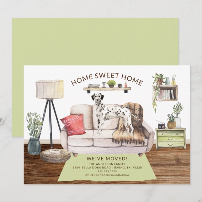 Anúncio de Movimentação do Cão Dalmático (Frente/Verso)