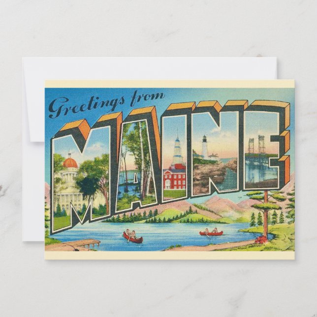 Anúncio de Movimentação do Cartão-Postal Maine (Frente)