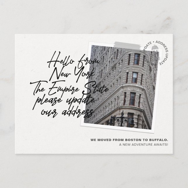 Anúncio de Movimentação do Destino do Estado de No (Frente)