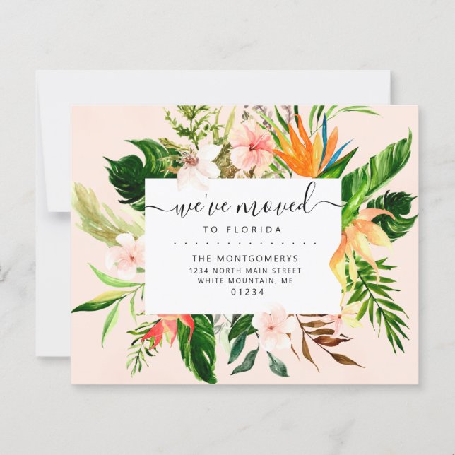 Anúncio de Movimentação do Orçamento Tropical Flor (Frente)