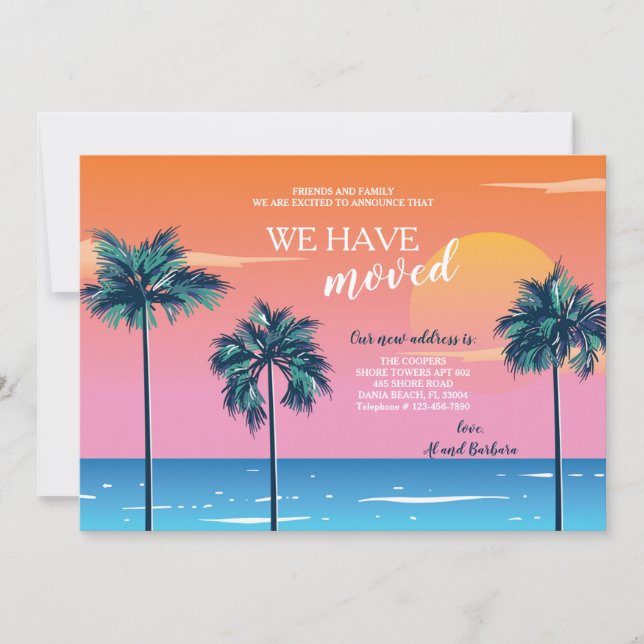 Anúncio de Movimentação do Palmetto Shores (Frente)