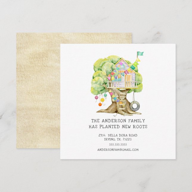 Anúncio de Movimentação do Treehouse (Frente/Verso)