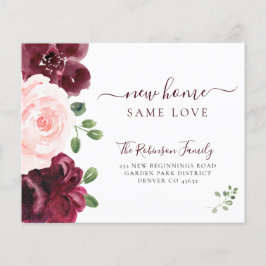 Anúncio de movimentação elegante de aquarela orçam