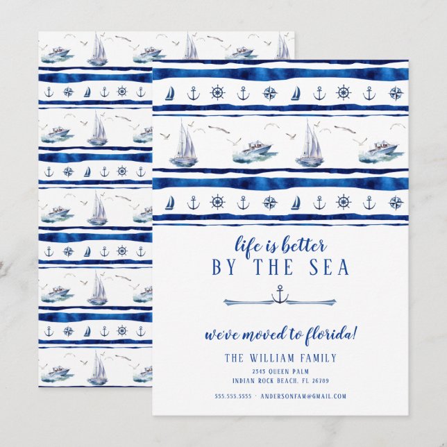 Anúncio de Movimentação em veleiro (Frente/Verso)