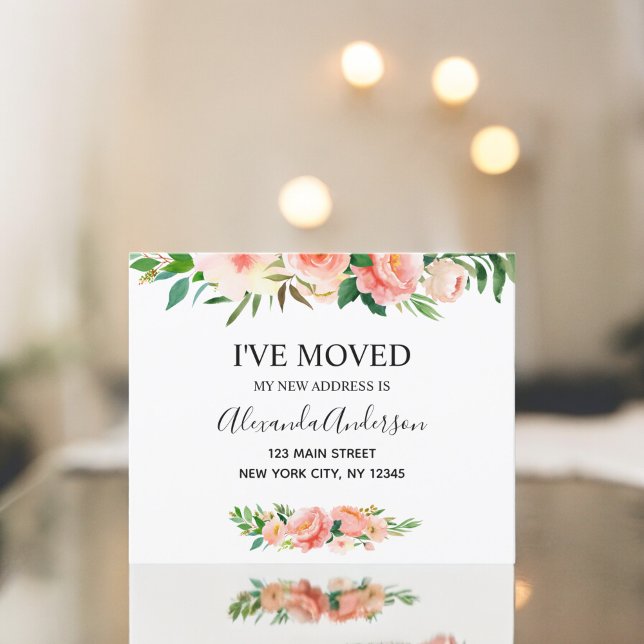 Anúncio de Movimentação Floral de Coral de Pêssego (Criador carregado)