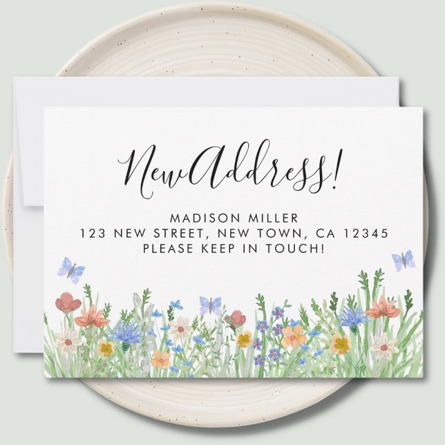 Anúncio de Movimentação Floral de Novo Endereço (Criador carregado)