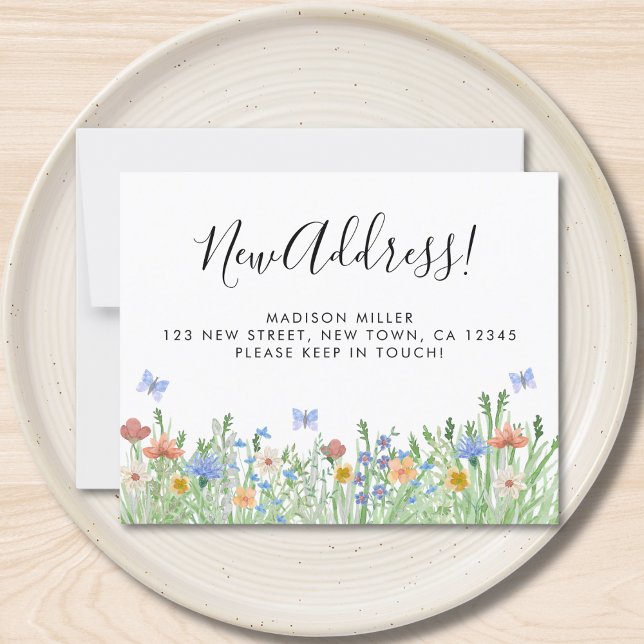 Anúncio de Movimentação Floral de Novo Endereço de (Criador carregado)