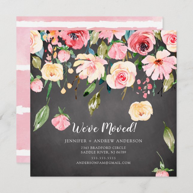 Anúncio de Movimentação Floral de Peões Rosa Moder (Frente/Verso)