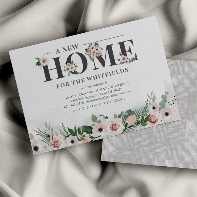 Anúncio de Movimentação Floral do Novo Endereço Do (Criador carregado)