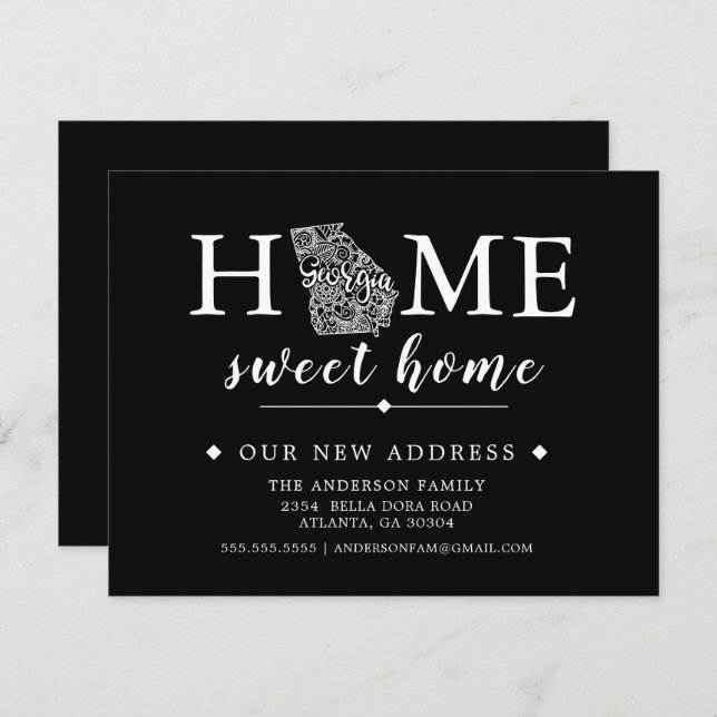 Anúncio de Movimentação GEORGIA de Cor Editável (Frente/Verso)