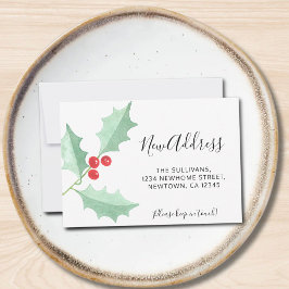 Anúncio de Movimentação Holly de Novo Endereço de 