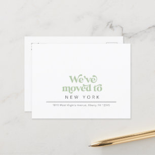 Anúncio de movimentação simples moderno de cartão