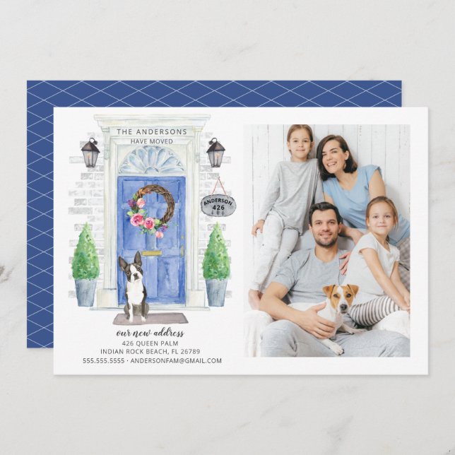 Anúncio de movimento da porta frontal da Boston Te (Frente/Verso)