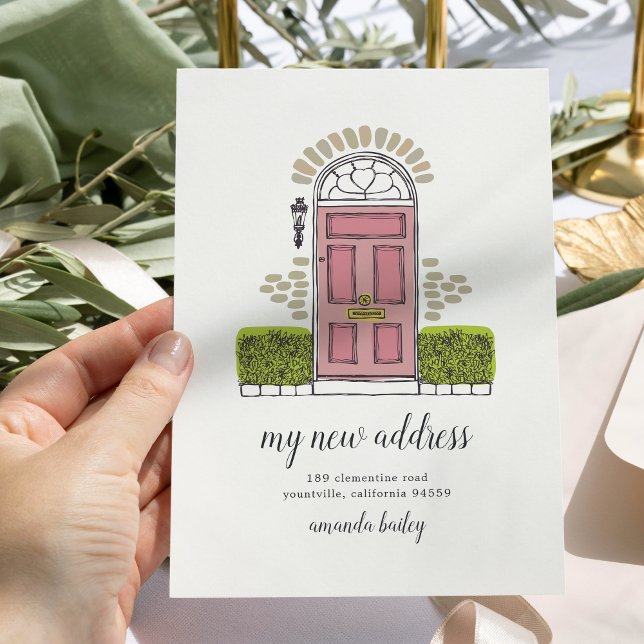 Anúncio de movimento da porta rosa (Criador carregado)