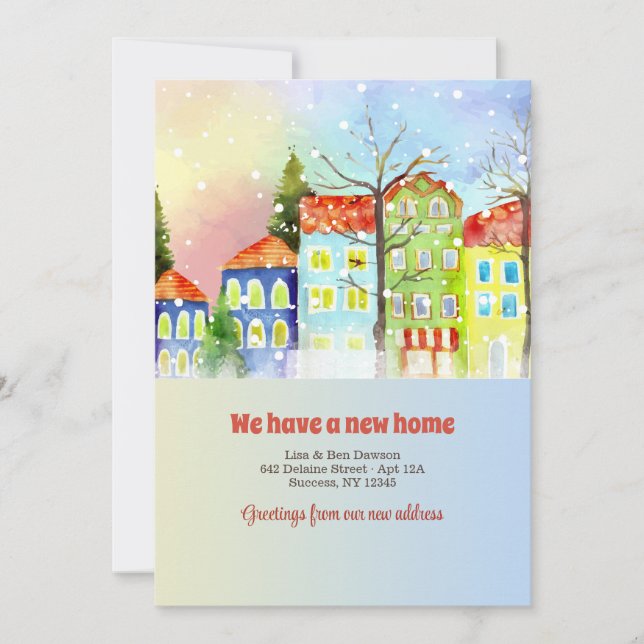 Anúncio de Movimento da Vizinhança Snowy (Frente)