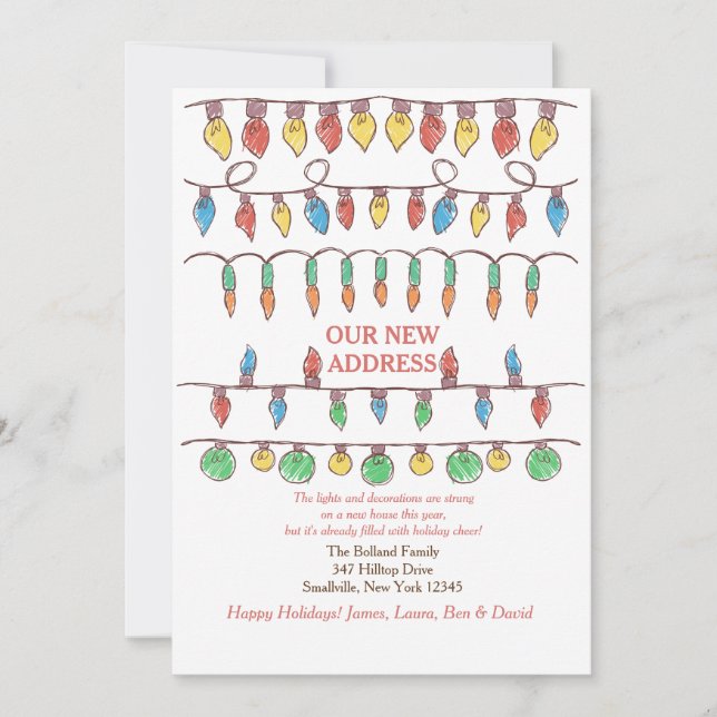 Anúncio de movimento das luzes de Natal (Frente)