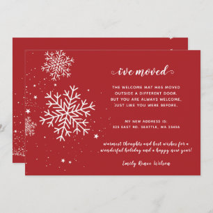 Anúncio de movimento de flocos de neve Feriados de