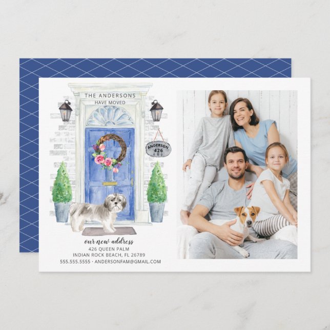 Anúncio de movimento de fotos na porta frontal Shi (Frente/Verso)