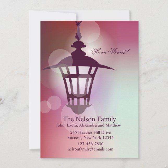 Anúncio de movimento do brilho da lâmpada (Frente)