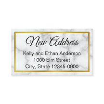 Anúncio de Movimento do Mármaco Branco Elegante Fa