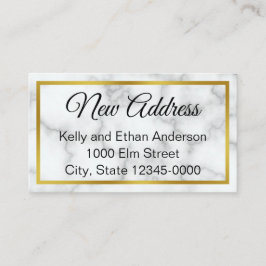 Anúncio de Movimento do Mármaco Branco Elegante Fa