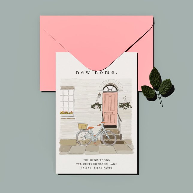 Anúncio de movimento ilustrado de porta rosa (Criador carregado)