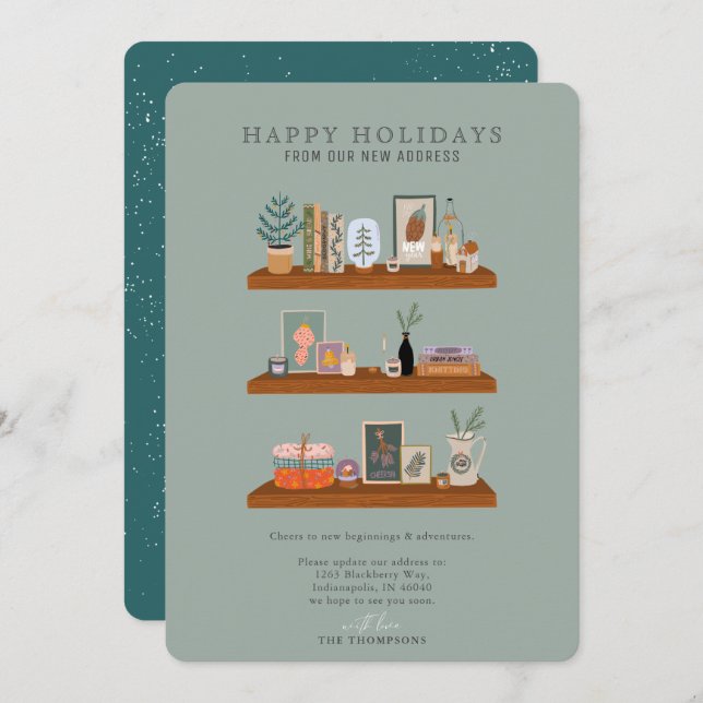 Anúncio de Movimento Verde de Prateleiras de Feria (Frente/Verso)