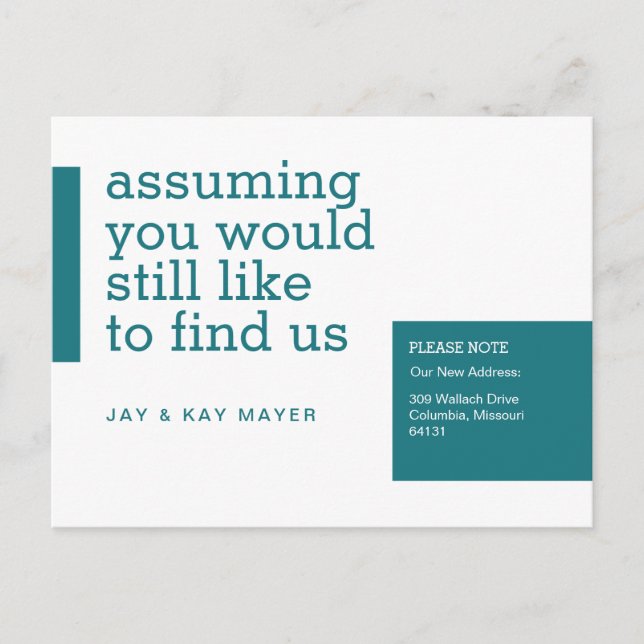 Anúncio de Mudança (Frente)