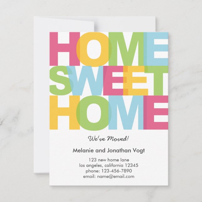 Anúncio de Mudança Casa Doce Lar (Frente)