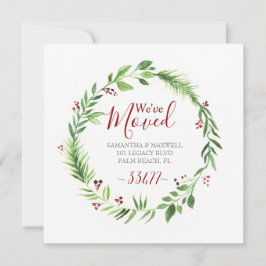 Anúncio de Mudança com Decoração de Natal