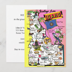 Anúncio de Mudança com Mapa de Idaho