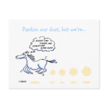 Anúncio de mudança comercial de desenho animado de