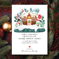 Anúncio de mudança da casa de gengibre doce