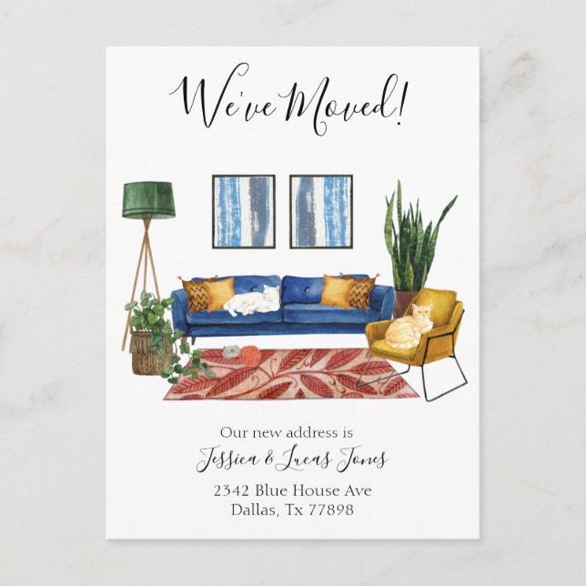 Anúncio de mudança da sala de estar Movimentamos g (Frente)