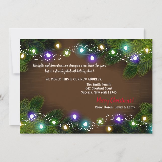 Anúncio de mudança das luzes de feriado (Frente)