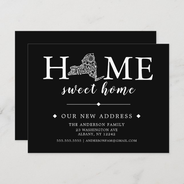 Anúncio de mudança de cor editável NOVA IORQUE (Frente/Verso)