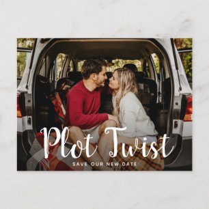 Anúncio de mudança de data de casamento do gráfico