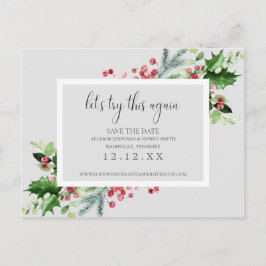 Anúncio de mudança de data do casamento de feriado