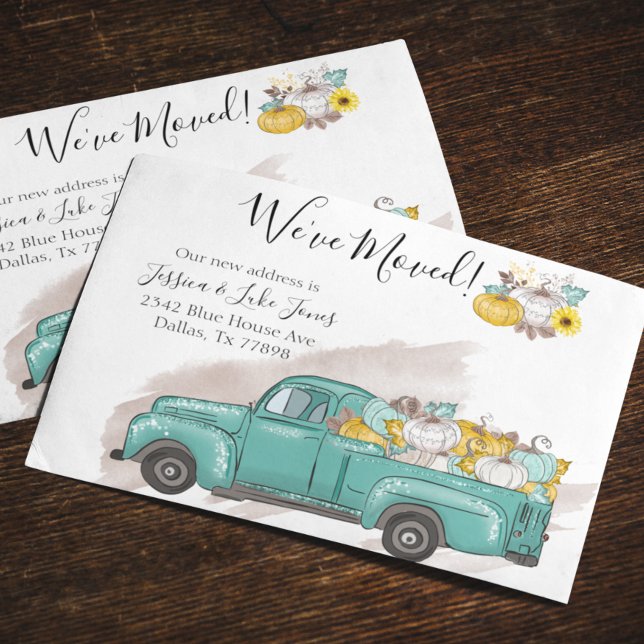 Anúncio de Mudança de Endereço Caminhão Abóbora (Criador carregado)