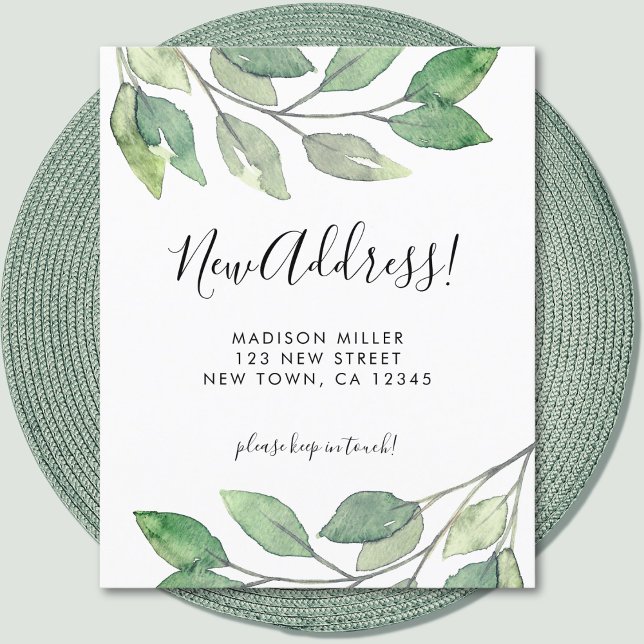 Anúncio de Mudança de Endereço da Folhagem Econômi (Criador carregado)