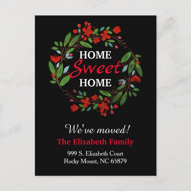 Anúncio de Mudança de Endereço da Nova Casa (Frente)