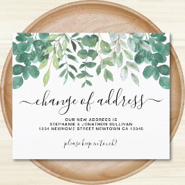 Anúncio de mudança de endereço do Eucalyptus de or