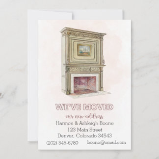 Anúncio de mudança de endereço, Lareira