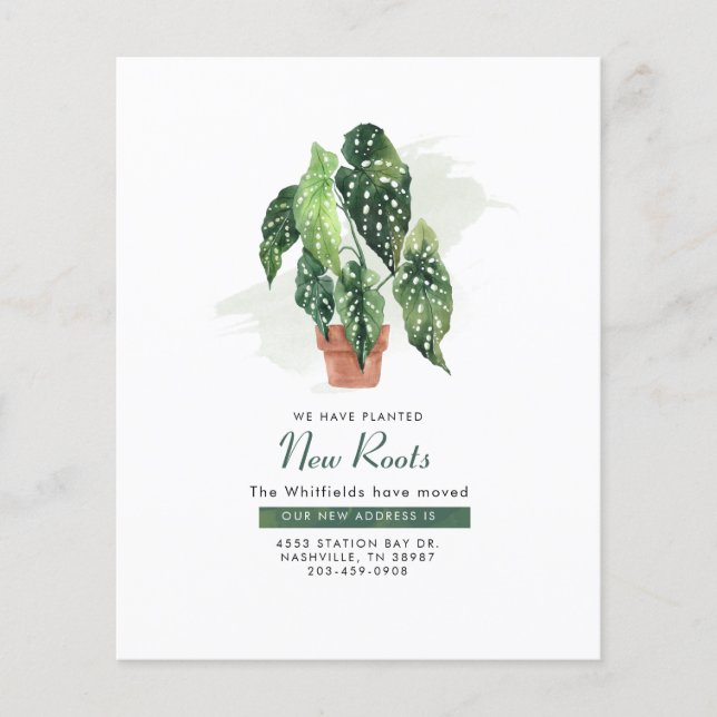 Anúncio de mudança de endereço movendo casa (Frente)