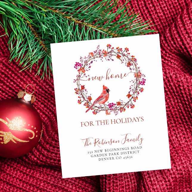 Anúncio de mudança de férias em casa nova com orça (Criador carregado)